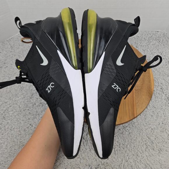 Nike Men 14 Air Max 270 Black Opti Yellow Casual Daily Gym Sneaker FN8006-001 - Picture 7 of 12